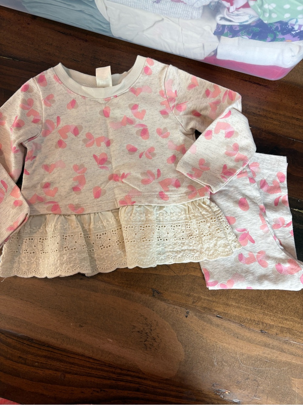 Osh Kosh long sleeve top and leggings set